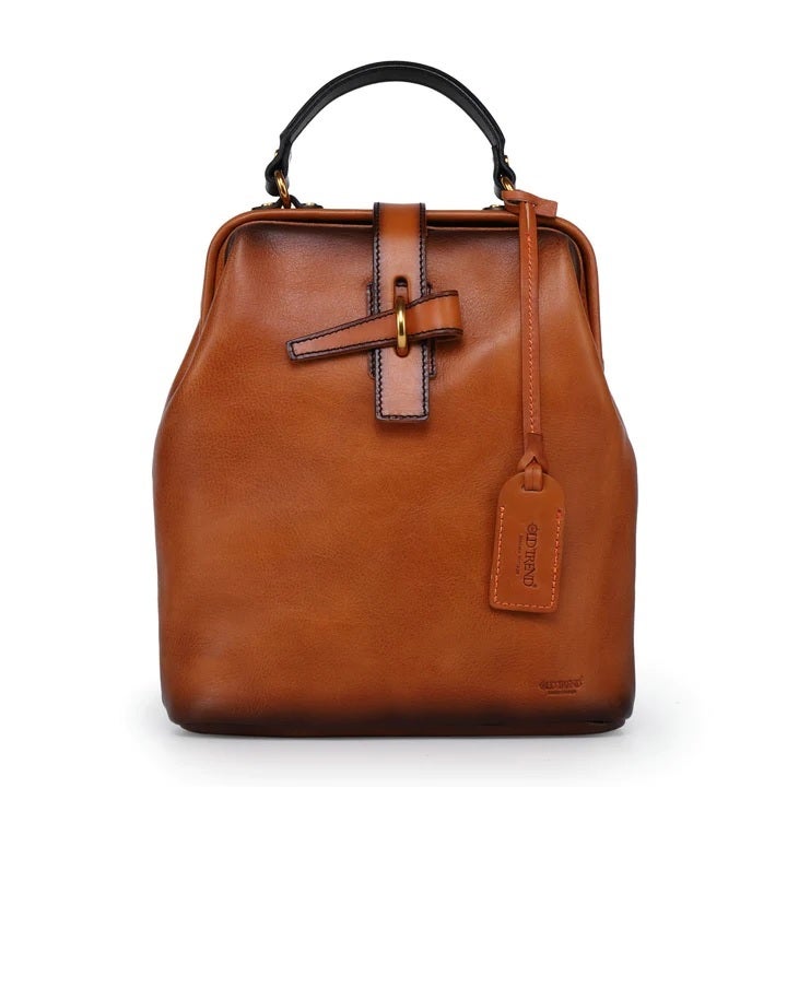 Old Trend Pamela Convertible Leather Backpack Chestnut Ombre Lillo Bella Women s Clothing Shoes Artisan Jewelry More
