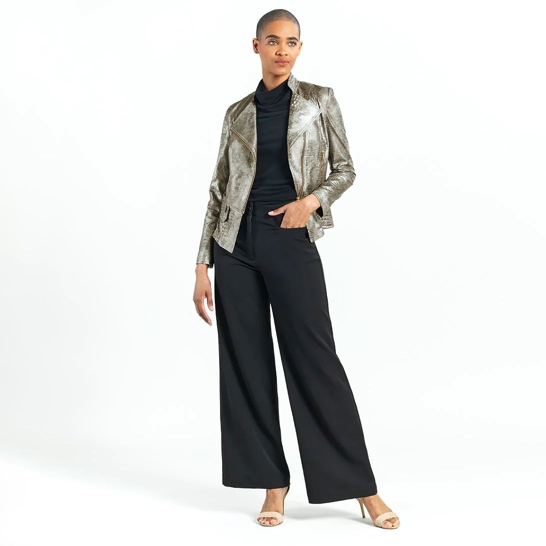Textured biker jacket cheap