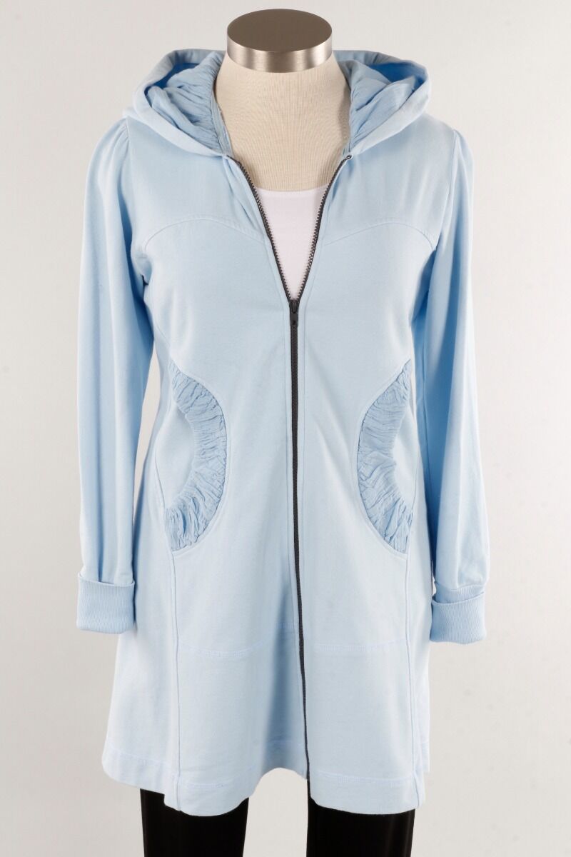 Womens long length zip up hoodie on sale